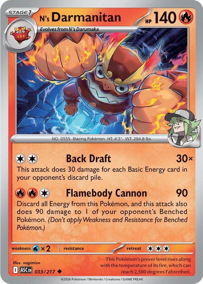 N's Darmanitan Reverse Holo