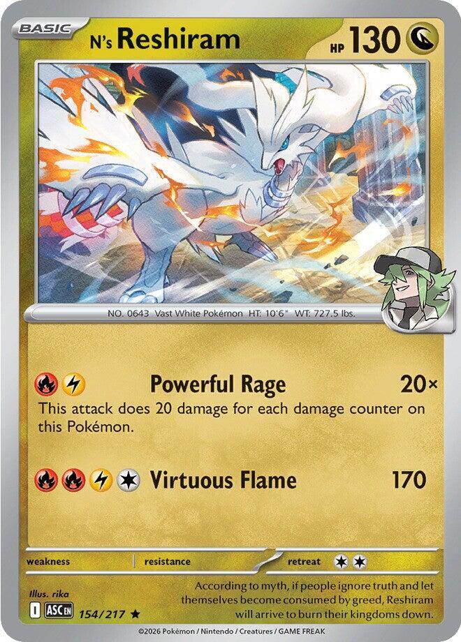 N's Reshiram Reverse Holo