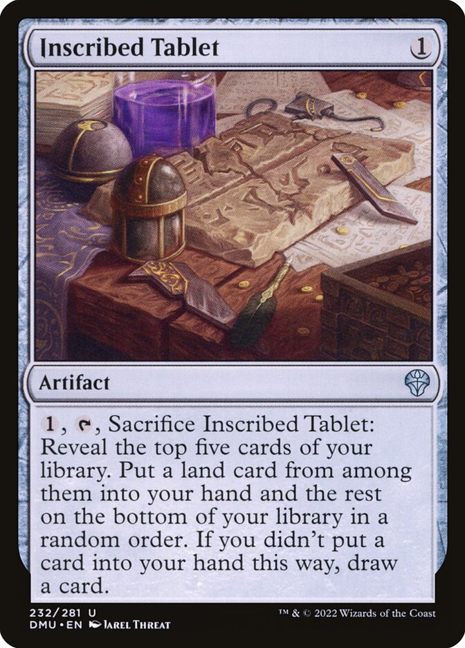 Inscribed Tablet Foil