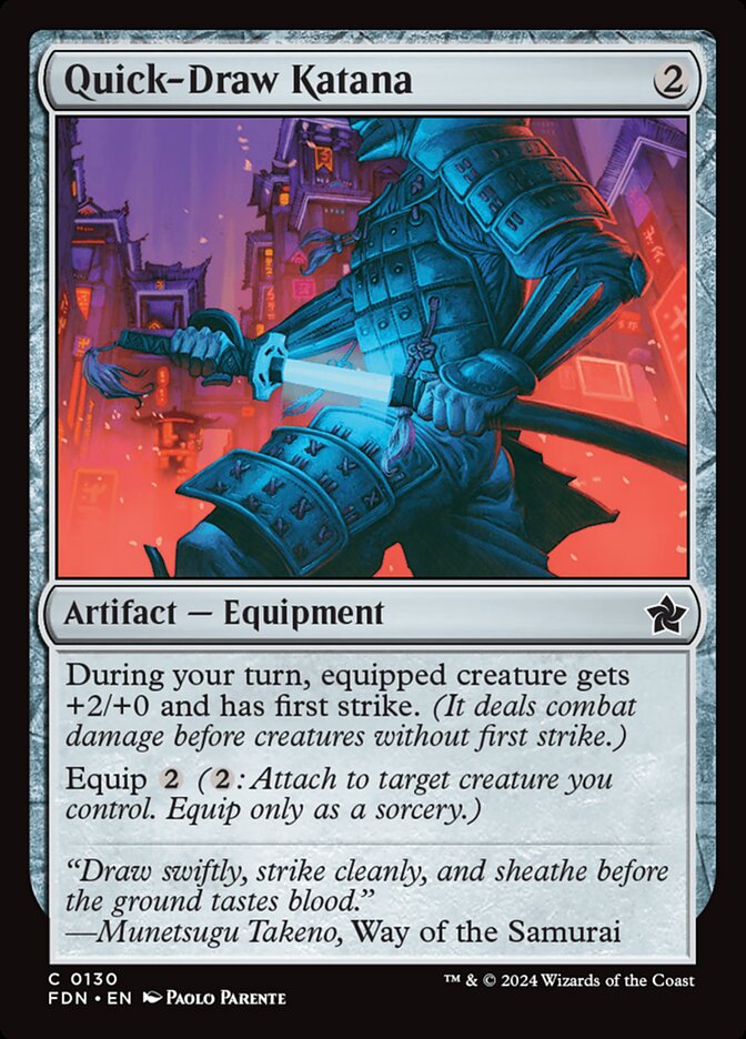 Quick-Draw Katana Foil