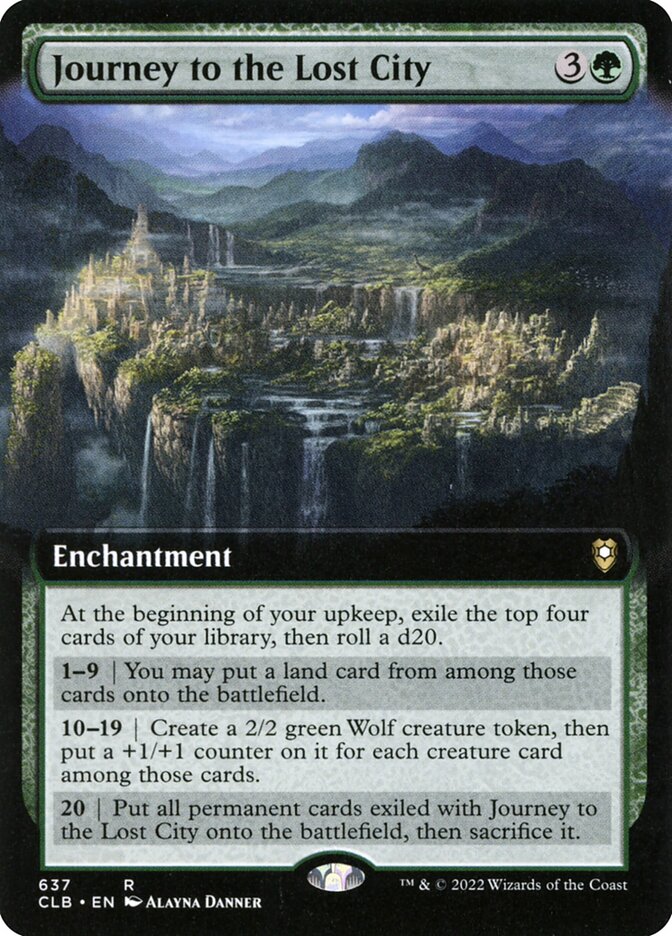 Journey to the Lost City Extended Art
