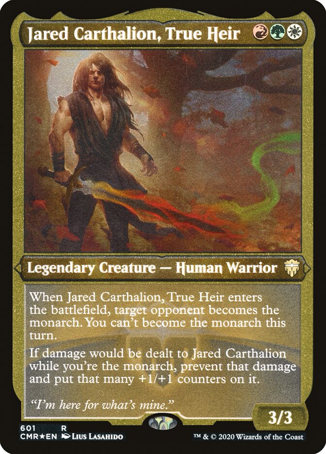 Jared Carthalion, True Heir Etched Foil