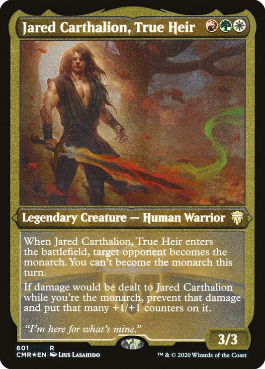 Jared Carthalion, True Heir Etched Foil