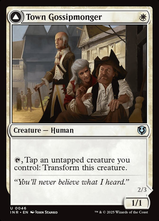 Town Gossipmonger // Incited Rabble Foil