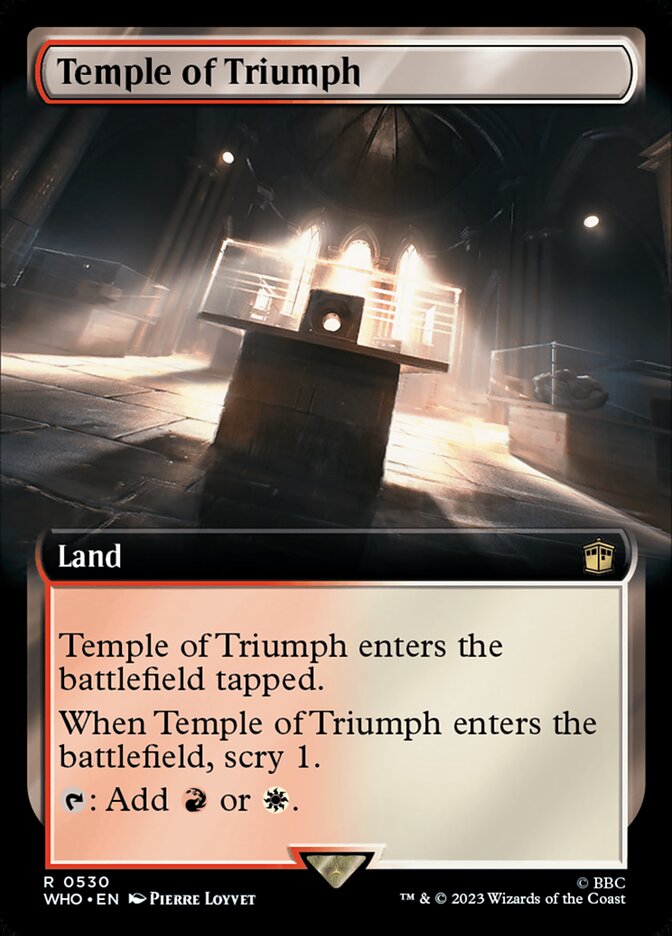 Temple of Triumph Extended Art Foil
