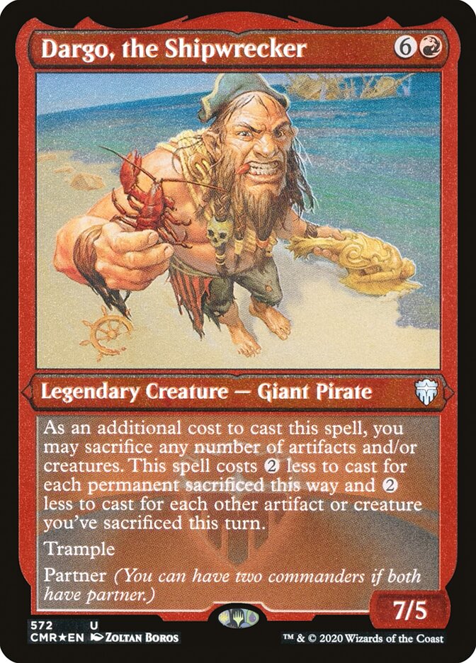 Dargo, the Shipwrecker Etched Foil