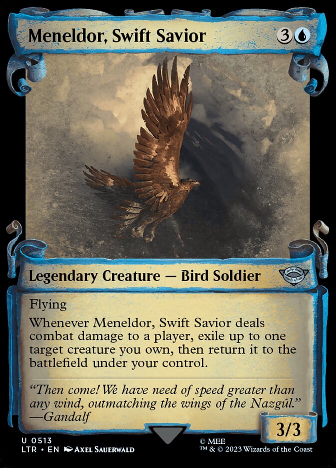 Meneldor, Swift Savior Showcase Silver Foil