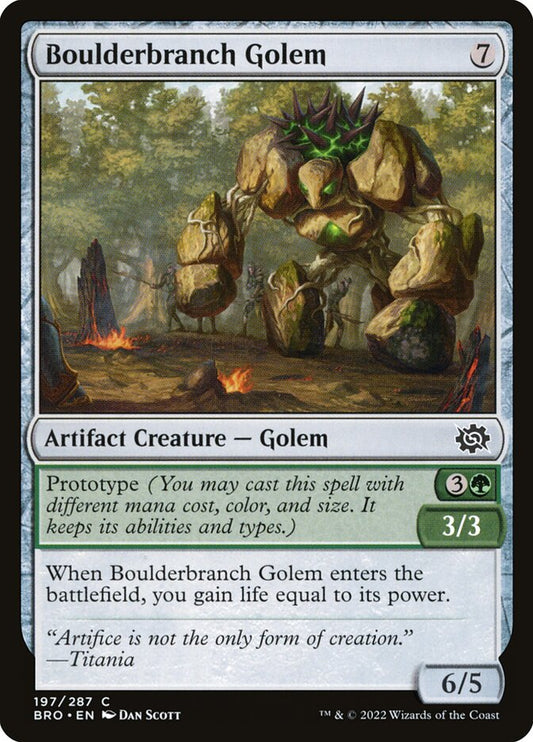 Boulderbranch Golem Foil