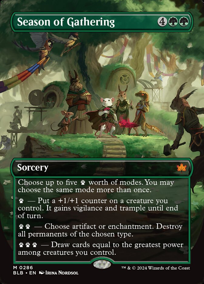 Season of Gathering Borderless Foil