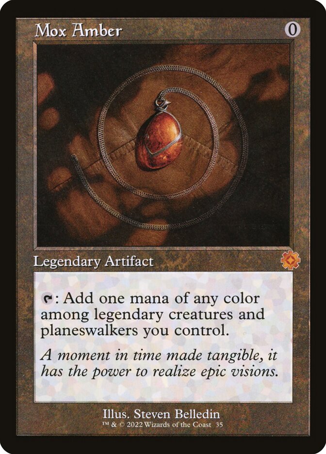 Mox Amber Retro Frame