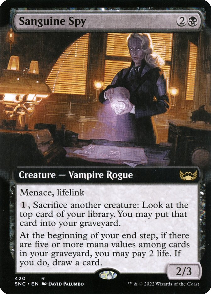 Sanguine Spy Extended Art
