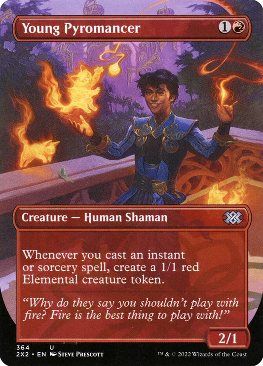 Young Pyromancer Borderless