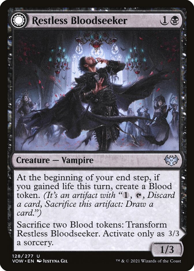 Restless Bloodseeker // Bloodsoaked Reveler Foil