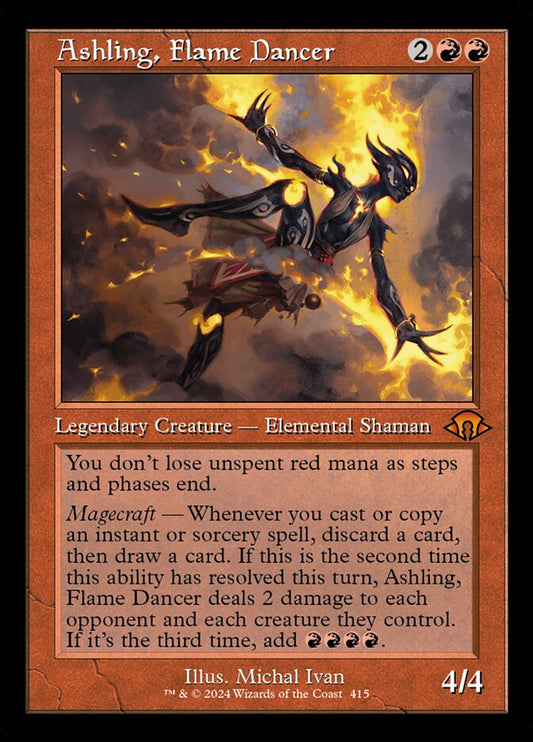 Ashling, Flame Dancer Retro Frame