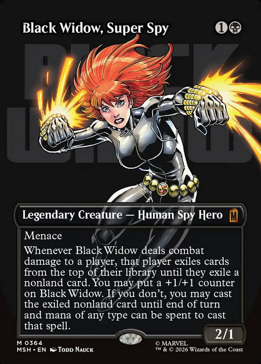 Black Widow, Super Spy Borderless Logo Foil