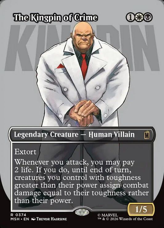 The Kingpin of Crime Borderless Logo Foil