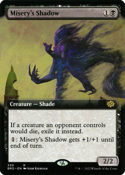 Misery's Shadow Extended Art Foil