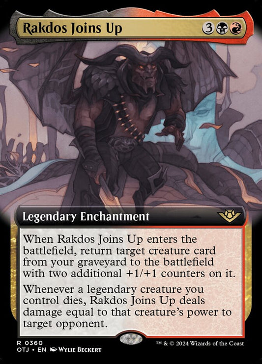 Rakdos Joins Up Extended art Foil