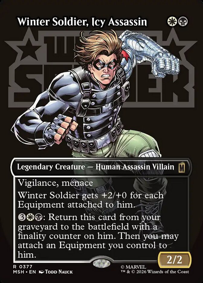 Winter Soldier, Icy Assassin Borderless Logo