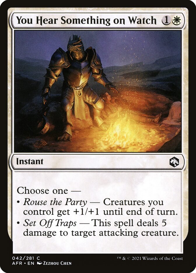 You Hear Something on Watch Foil