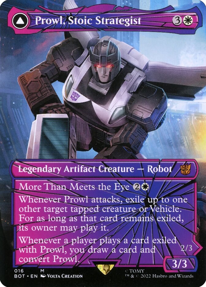 Prowl, Stoic Strategist // Prowl, Pursuit Vehicle Shattered Glass