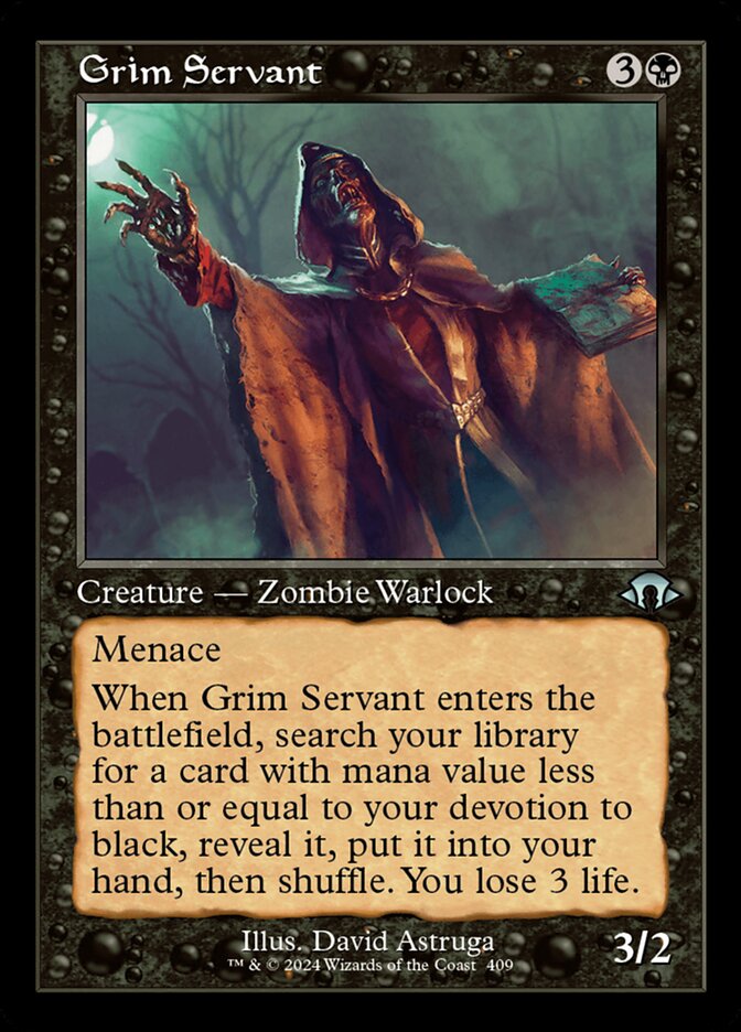 Grim Servant Retro Frame