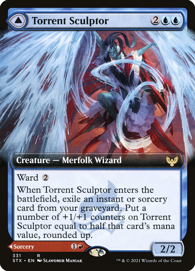 Torrent Sculptor // Flamethrower Sonata Extended Art Foil