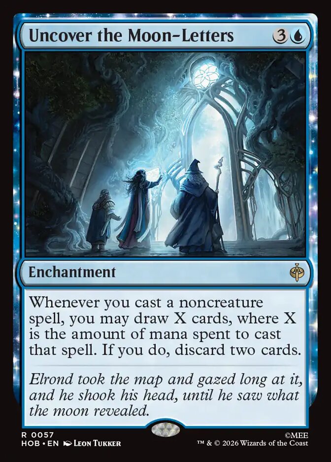 Uncover the Moon-Letters Foil
