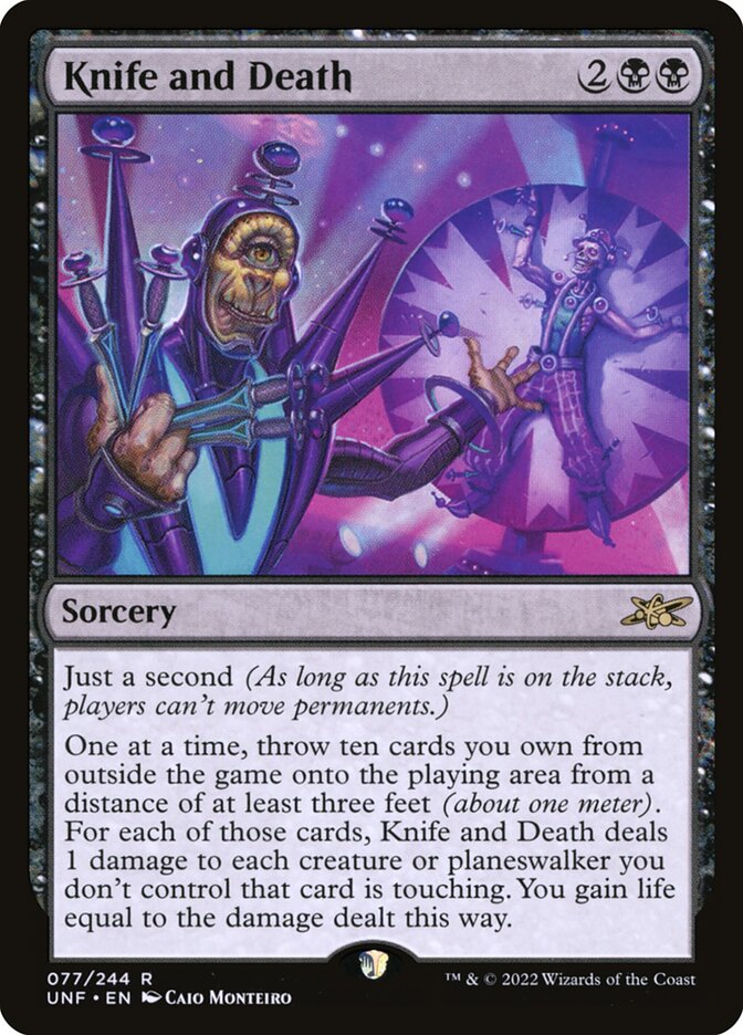 Knife and Death Galaxy Foil