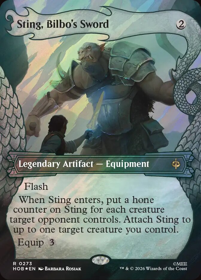 Sting, Bilbo's Sword Dragon Frame Surge Foil