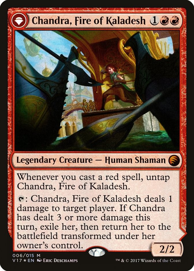 Chandra, Fire of Kaladesh // Chandra, Roaring Flame Foil