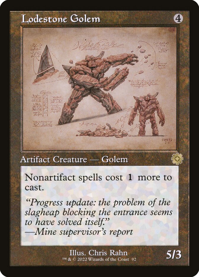 Lodestone Golem Retro Frame Foil