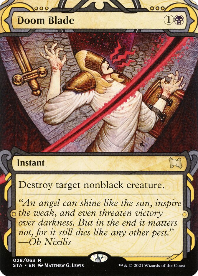 Doom Blade Foil Etched