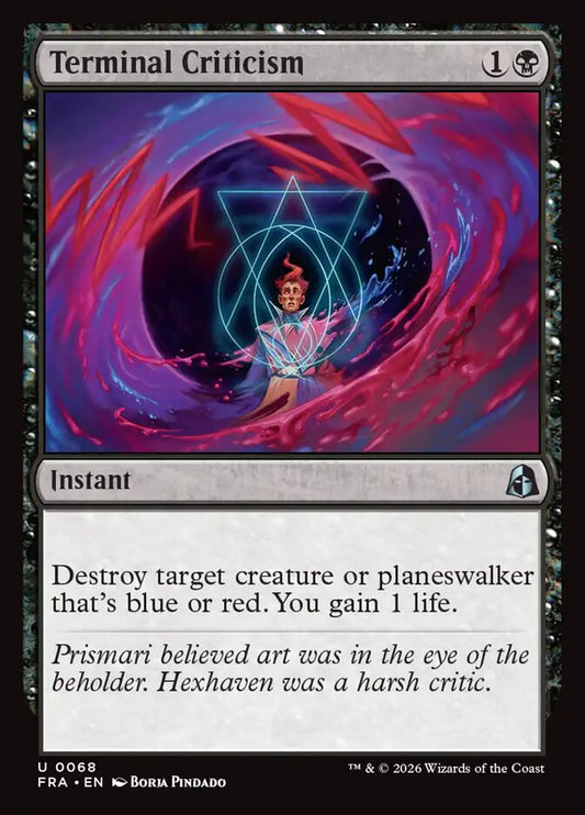 Terminal Criticism Foil