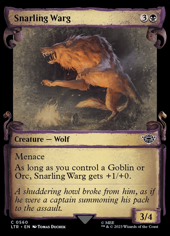 Snarling Warg Showcase