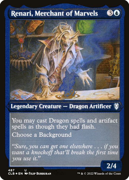 Renari, Merchant of Marvels Etched Foil