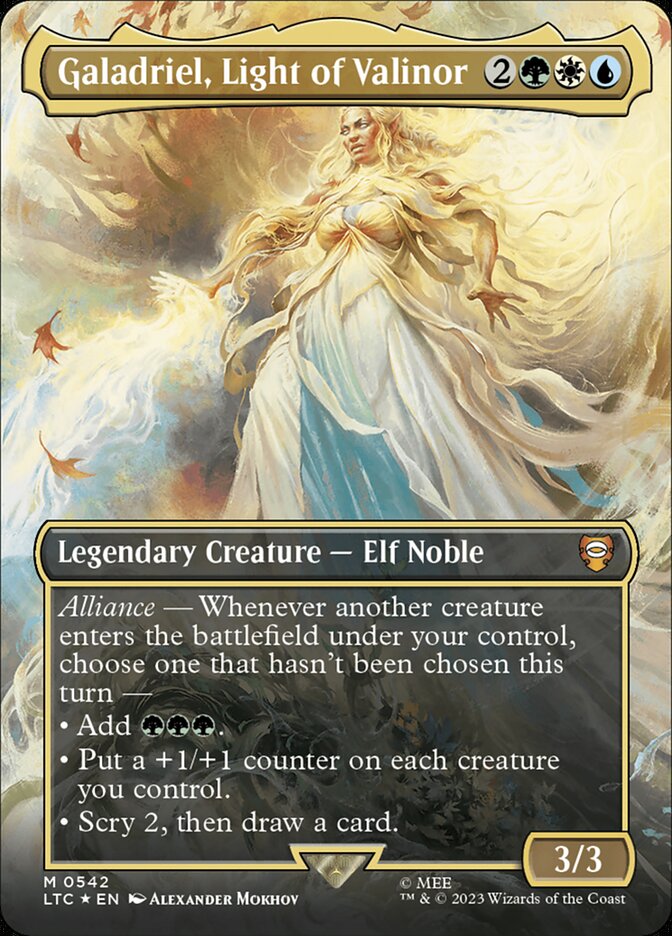 Galadriel, Light of Valinor Borderless Surge Foil