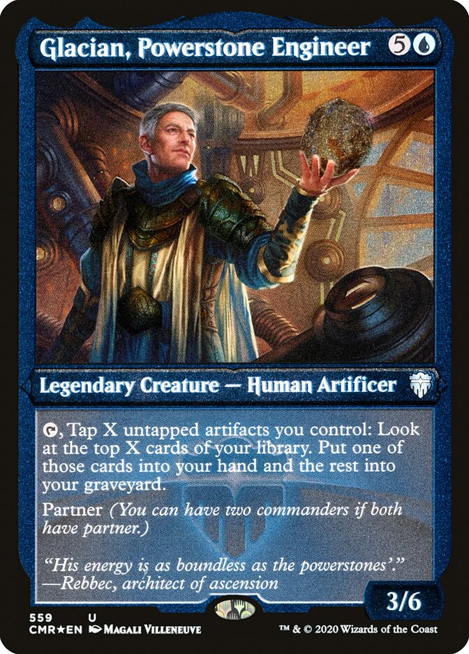 Glacian, Powerstone Engineer Etched Foil