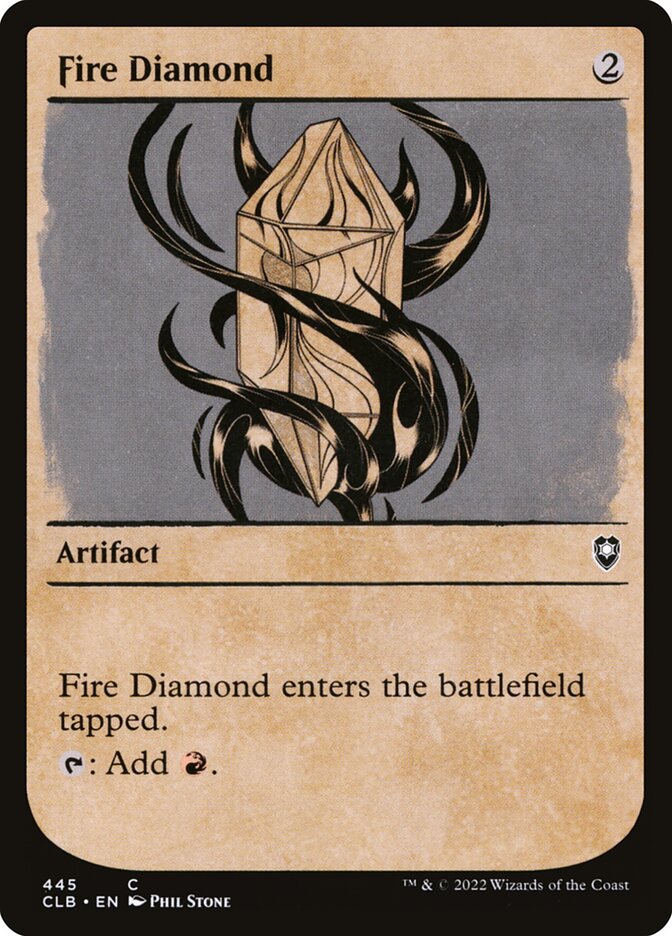 Fire Diamond Showcase Foil