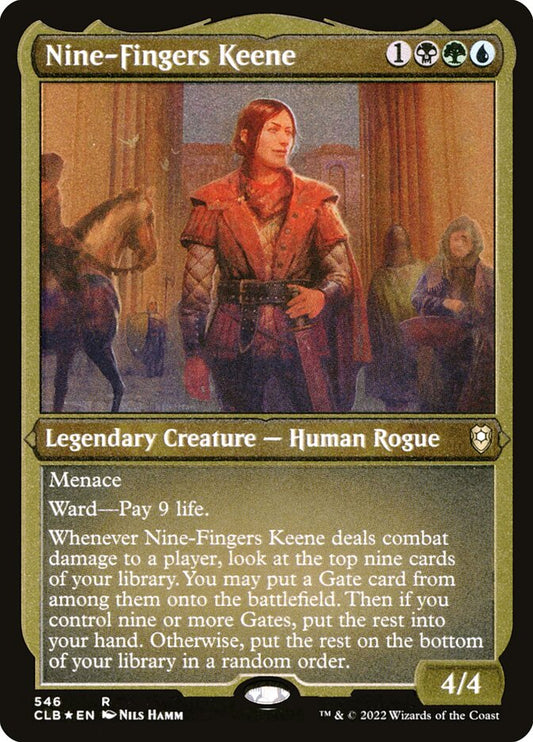 Nine-Fingers Keene Etched Foil