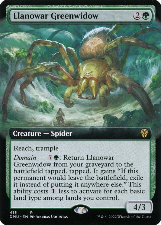 Llanowar Greenwidow Extended Art Foil