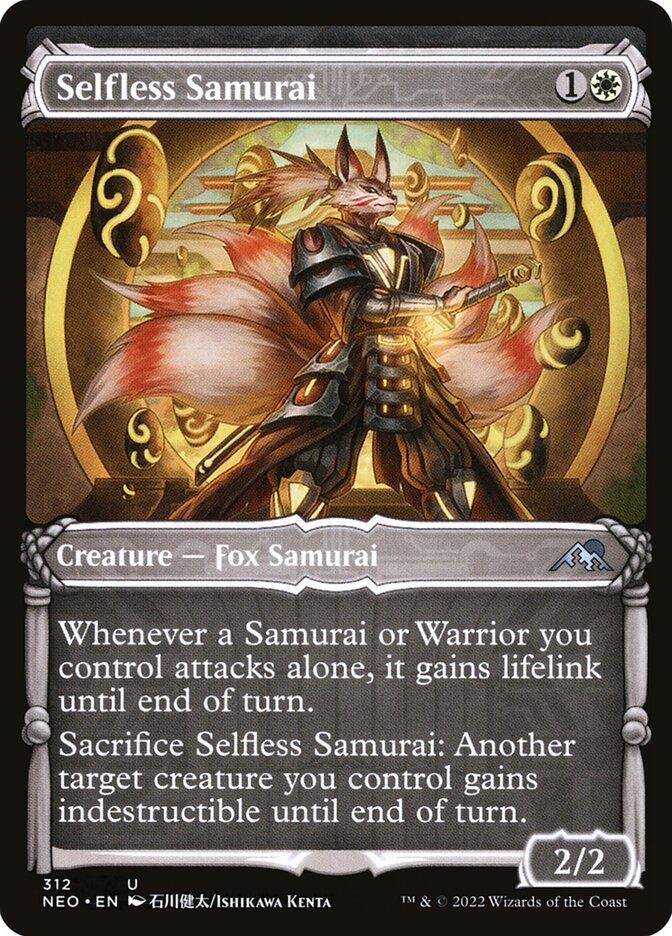 Selfless Samurai Showcase Foil