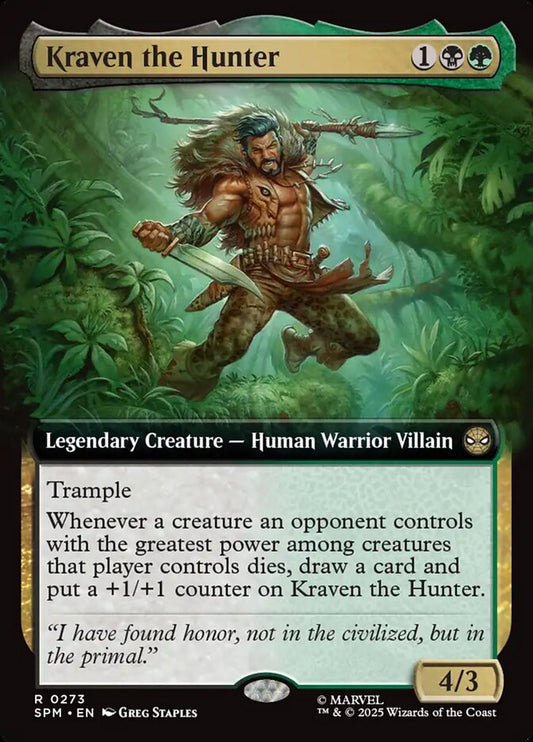 Kraven the Hunter Extended Art