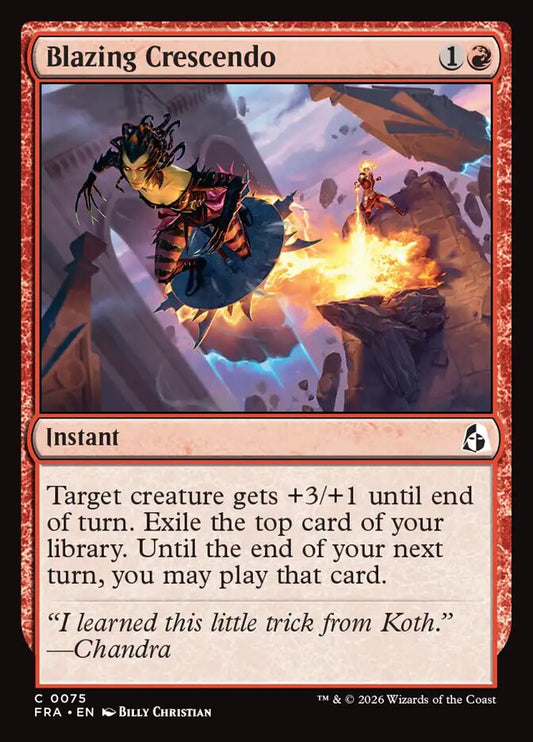 Blazing Crescendo Foil