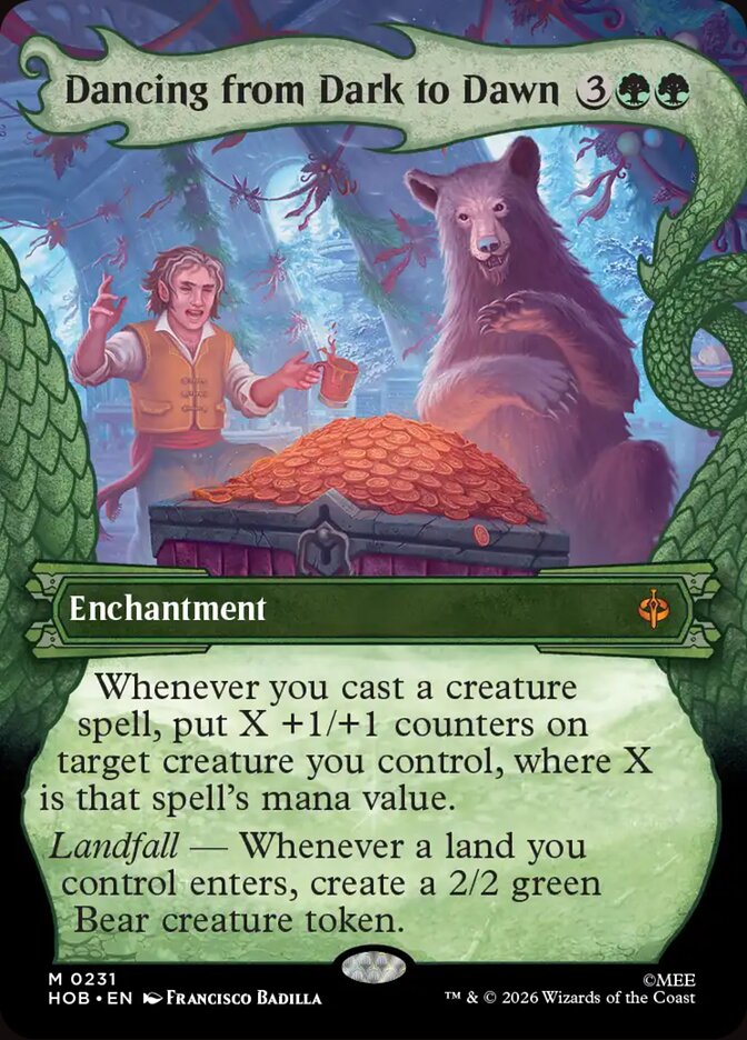 Dancing from Dark to Dawn Dragon Frame Foil