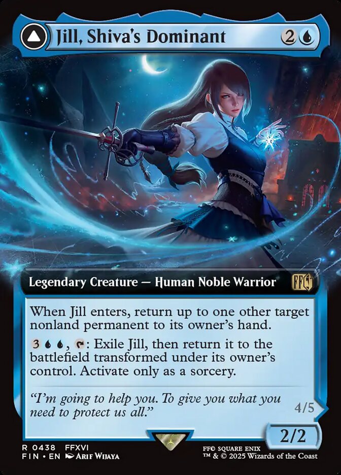 Jill, Shiva's Dominant // Shiva, Warden of Ice Extended Art