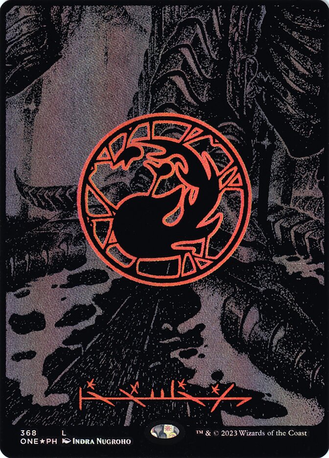 Mountain #368 Full Art Oil Slick Foil