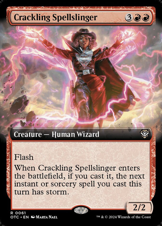 Crackling Spellslinger Extended Art