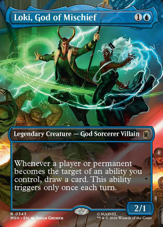Loki, God of Mischief Borderless Scene Foil