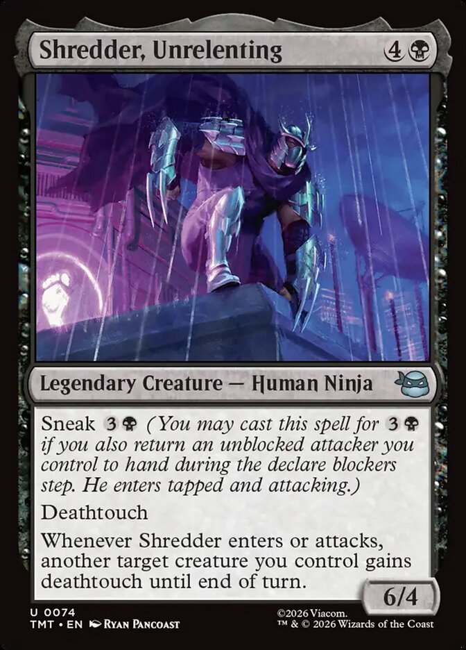 Shredder, Unrelenting Foil